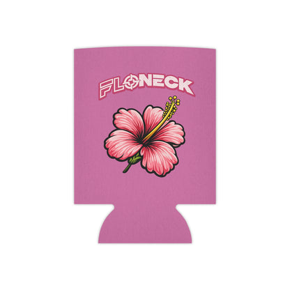 Pink Hibiscus Koozie