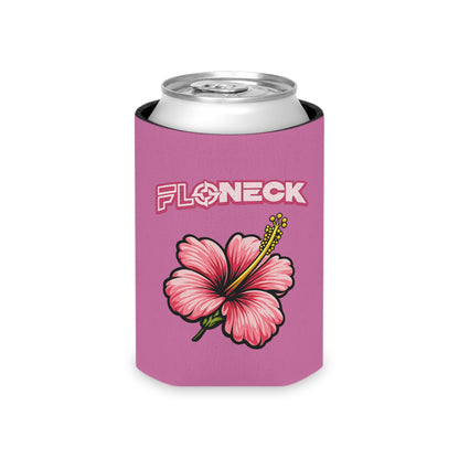 Pink Hibiscus Koozie